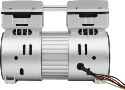 Obrázok produktu pre Bezolejový vzduchový kompresor – 220 V, 750 W (1 HP) – tichý chod 69 dB – striedavý prúd (AC) – hliník – motor s medeným vinutím – veľký chladiaci ventilátor