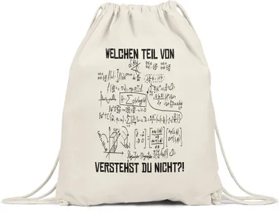 Produktbild von Welchen Teil Der Formel Verstehst Du Nicht Turnbeutel Gymsack Lustige Geschenkidee Mathematiker Physiker Ingenieur