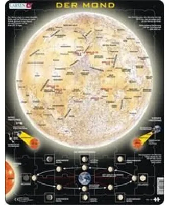 Produktbild von Puzzle DER MOND von Larsen 70 Puzzleteile