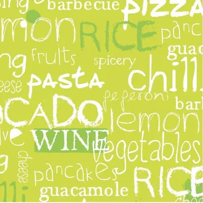Produktbild von ARTEBENE Papier-Servietten Culinaria hellgrün 25x25 cm 20 Stück