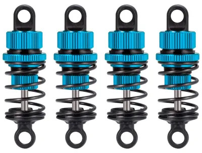 RC Stoßdämpfer-Set 4tlg. Alu 52 mm Blau für 1/10 Tamiya M-03–M-06