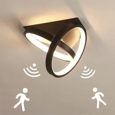 Zdjęcie produktu dla Lampa sufitowa LED o mocy 26 W z czujnikiem ruchu – nowoczesne oświetlenie do salonu i biura