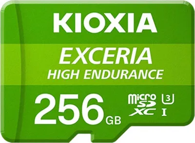 Immagine prodotto di Kioxia Exceria High Endurance 256 GB MicroSDXC UHS-I Klasse 10 (LMHE1G256GG2)