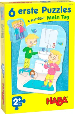 Produktbild von HABA 6 erste Puzzles - Mein Tag (Kinderpuzzle)