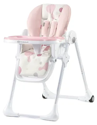 Imagen del producto de Silla de comedor - Plegable - Respaldo ajustable - Rosa - Para niños hasta 15 kg