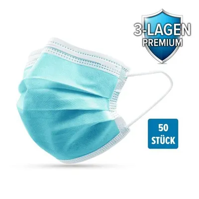 Produktbild von 50x maska na twarz z 3-warstwowym filtrem chirurgiczna maska na twarz respirator pętle na uszy