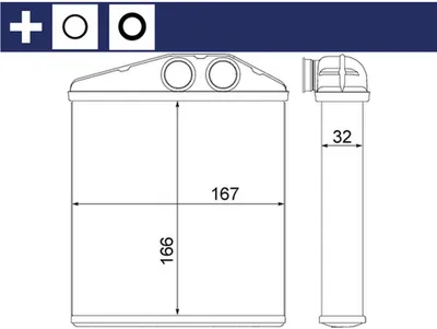 Image de Echangeur de chaleur chauffage d'habitacle MAHLE pour CHEVROLET CORSA Stufenheck