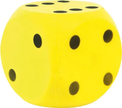Produktbild von Gelb | Würfelkugel Weich | 16 cm
