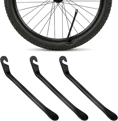 Obrázek produktu pro Kovové páky na sundávání pneumatik, 3 kusy, ergonomická rukojeť, pro opravy jízdních kol