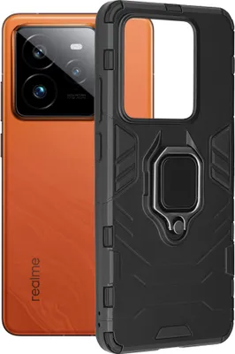 Produktbild von Dauerhafte Ring Armor Hülle für Realme GT 7 Pro - Schwarz KP36607