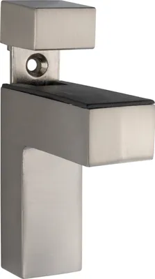 Produktbild von Glasregal Viertelkreis + Clip QUADRO, Befestigungsclip :Quadro Edelstahloptik, Größe :8mm - 25 x 25 cm - weiß
