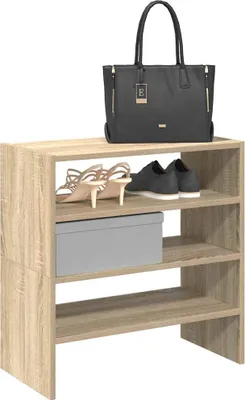 Zdjęcie produktu dla vidaXL Stojaki na buty 2 szt. sztaplowane dąb sonoma 60x30x30,5 cm