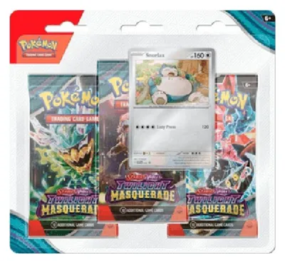Immagine prodotto di Pokemon Twilight Masquerade: Snorlax 3-Pack Blister