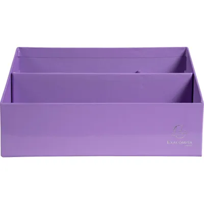 Produktbild von Exacompta 67964D 4x Exacompta, Sorter/Briefständer mit 3 Fächern aus Karton, Aquarel - Malve