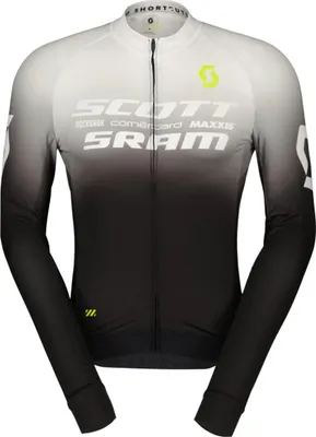 Produktbild von SCOTT Langarm Fahrradtrikot für den Sommer - SCOTT-SRAM PRO - Schwarz/Weiß L