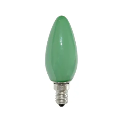 Produktbild von GE Glühbirne Kerze 25W E14 Grün Glühlampe 25 Watt Glühbirnen Glühlampen