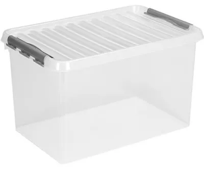Produktbild von Sunware Aufbewahrungsbox Q-Line mit Deckel 60 x 40 cm 62 L transparent