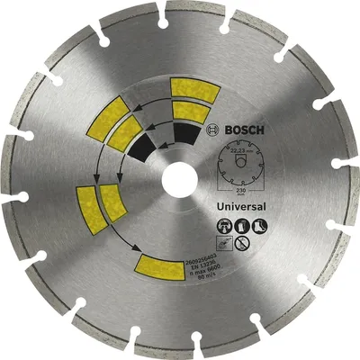 Produktbild von Bosch Diamanttrennscheibe 230 mm, Universal Turbo Top Allzweck, 22.23