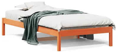 Zdjęcie produktu dla VidaXL 844406, sofa rozkładana, Brązowy, Drewno sosnowe, 2055 mm, 875 mm, 300 mm