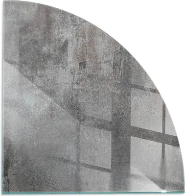 Produktbild von Raue Oberflächentextur – Glasbodenplatte für – Kaminofen – Kaminplatte Glas – Schutzglas – Funkenschutzplatte –Glasbodenplatte Feuerfeste – Hitzeschutzplatte – Bodenschutz aus Glas – 1/4 100x100 cm