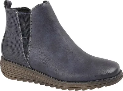 Image de Cipriata - Damen Stiefeletten "Debora" DF2022 (38 EU) (Marineblau)