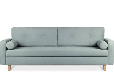 Obrázek produktu pro Rozkládací pohovka Konsimo pro 3 osoby s rozkládacím matracem 196x150 cm "ERISO", tmavě zelená, látka, skandinávská, 220x80x100cm