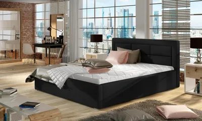 Obrázok produktu pre Čalúnená posteľ 140x200 SLEEPORA 2 - čierna
