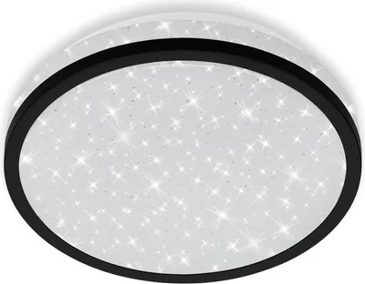 Produktbild von LED Deckenleuchte Deckenlampe Sternenhimmel 24W schwarz Ø21,7cm 4000K Briloner