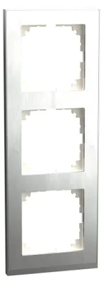 Obrázek produktu pro Dekorační rám trojitý nerez/hliník - Rám 3-násobná nerezová ocel MEG4030-3646