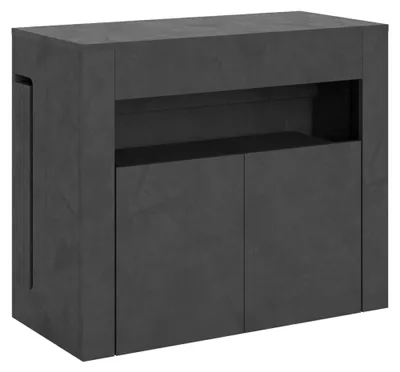 Immagine prodotto di Consolle Tavolo Allungabile 90-302x42x75 cm Evolve Antracite Spatolato con Panca Inferiore