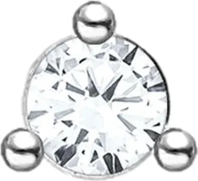 Produktbild von Thomas Sabo Einzel-Ohrstecker "Stein" Zirkonia weiß, silber