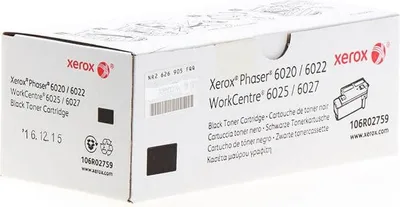 Produktbild von Xerox Tonerpatrone 106R02759 Schwarz Phaser 6020/6022 WorkCentre 6025/6027