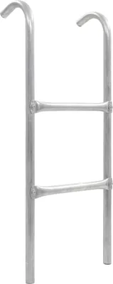 Obrázek produktu pro 2stupínkový žebřík k trampolíně ocel stříbrný 72 cm (vhodné pro výšku 65 cm)