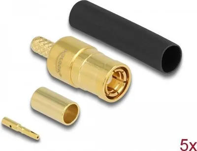 Image de DELOCK SMB Stecker zum Crimpen RG-174 / RG-316 mit Schrumpfs