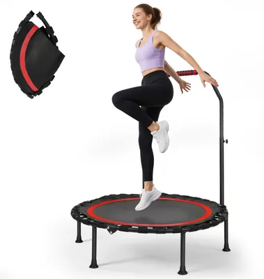 Image de Trampoline de fitness pliable avec poignée réglable
