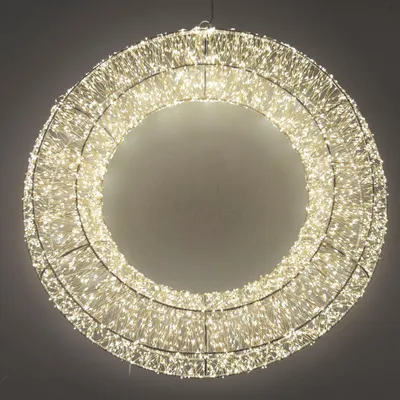 Produktbild von Formano XXL LED-Kranz - Ø 60cm, 3840 Micro-LEDs, aus Metall