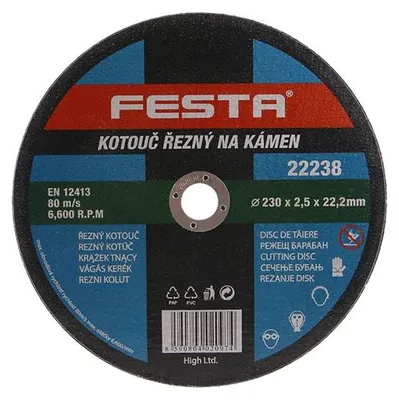 Obrázek produktu pro Kotouč řezný FESTA na kámen 230x2.5x22.2mm 22238