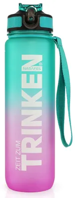 Productafbeelding van Drinkfles met Tijdmarkering en Motivatie, 1 Liter