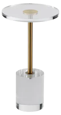 Acryl-Bijzettafel rund 302x543 mm 10 kg transparent