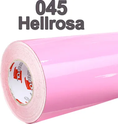 Produktbild von (5,60€/m²) Oracal® Möbelfolie 045 Hellrosa Glanz 63 cm Breite Laufmeterware selbstklebende Folie Plotterfolie Klebe Folie Oracal 621 Küchenfolie