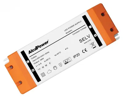 Zdjęcie produktu dla Zasilacz impulsowy Alcapower 12V 15A 180W, kompaktowy, do systemów LED, IP20, 205x71x35mm