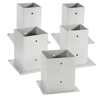 Obrázok produktu pre 4x skrutkovacia objímka na stĺpik pre štvorcové drevené stĺpiky Objímka na podperu plotu Vjazdové zemné objímky 70x70mm