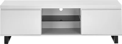 Produktbild von Lowboard >AUSTIN< in weiß, HWP - 166x54x40cm (BxHxT)