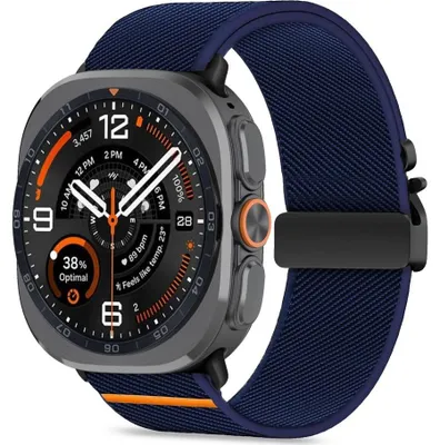 Immagine prodotto di Bracciale per Galaxy Watch Ultra 2 / Ultra, in nylon con chiusura a fibbia, colore blu scuro