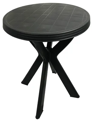 Image de Table de jardin ronde anthracite Ø70xH72cm