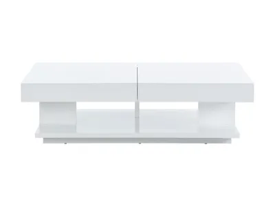 Produktbild von ARAMIS Bank mit Stauraum - weiß lackiertes MDF