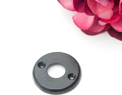 Produktbild von Rosette für Türklinke(einzeln) - zeitloses Design | Eisen schwarz