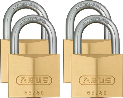 Produktbild von ABUS Vorhängeschloss Quad Pack 65/40 40mm Messing, 35127