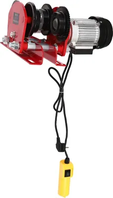 Immagine prodotto di Verricello, motore elettrico, portata 1 tonnellata, rosso, 1 tonnellata