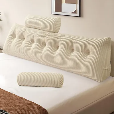 Obrázok produktu pre Polštár na čítanie so tvarom vankúša a odnímateľným poťahom, rozmer 200 x 50 x 20 cm